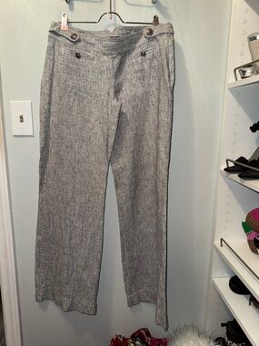Express Gray Wide-Leg Chinos